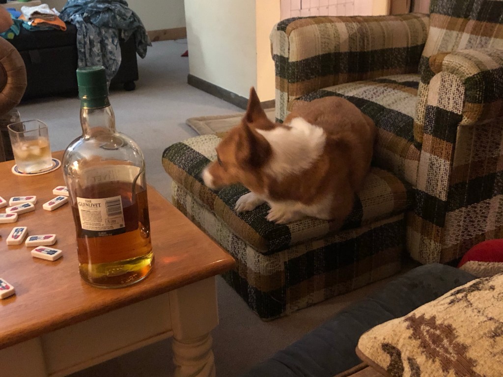 Winston, scotch, and dominoes pretty much sums it up