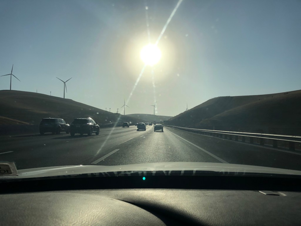 And wind turbines and traffic